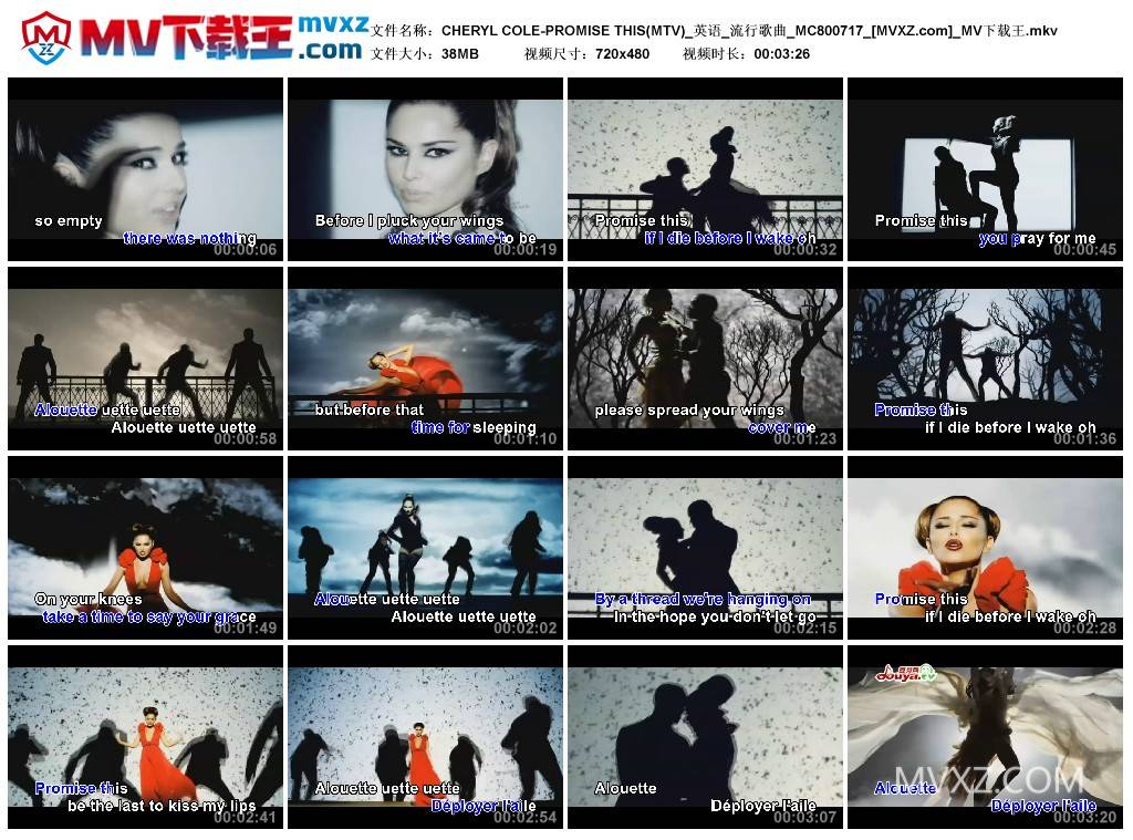 CHERYL COLE-PROMISE THIS(MTV)_英语_流行歌曲_MC800717
